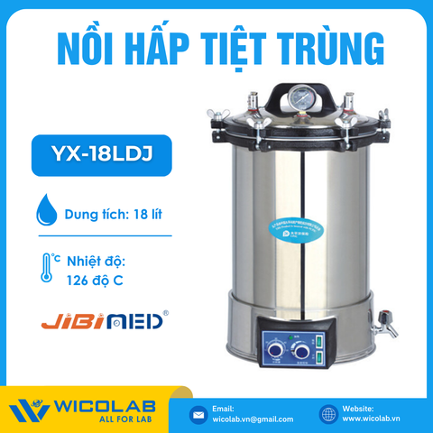 Nồi Hấp Tiệt Trùng Để Bàn 18 Lít Jibimed YX-18LDJ