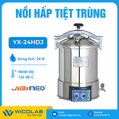 Nồi Hấp Tiệt Trùng Để Bàn Jibimed YX-24HDJ
