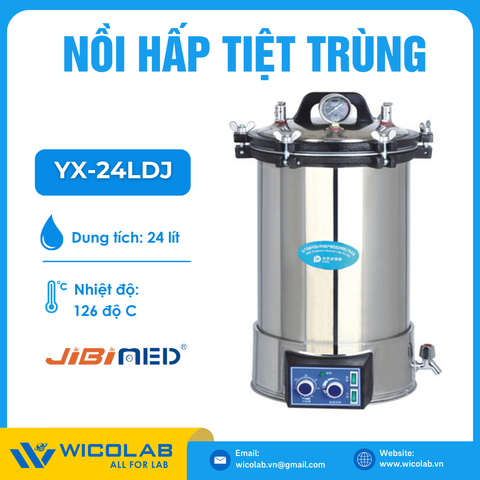 Nồi Hấp Tiệt Trùng Để Bàn 24 Lít Jibimed YX-24LDJ