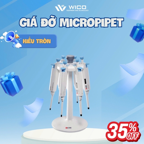 Giá Để Micropipet Dlab Mỹ | Kiểu Tròn - Tối Đa 6 Vị Trí