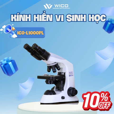 Kính Hiển Vi 2 Mắt Labex - Anh ICO-L1000PL | Max 1000 lần