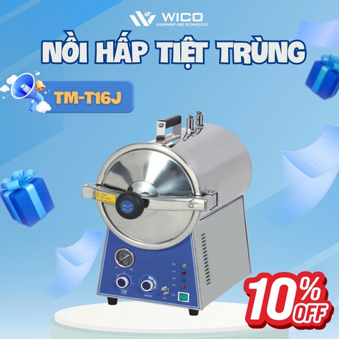 Nồi Hấp Tiệt Trùng 16 Lít Để Bàn Jibimed TM-T16J