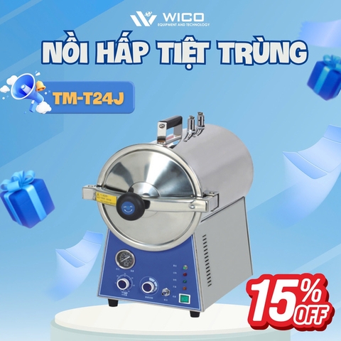 Nồi Hấp Tiệt Trùng Để Bàn 24 Lít Jibimed TM-T24J