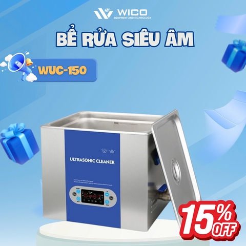 Bể Rửa Siêu Âm 15 Lít Jiayuanda WUC-150 ⭐ Màn Hình LCD