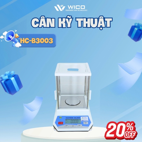 Cân Phân Tích 3 Số Lẻ Labex Anh HC-B3003 | 300g - 0.001g