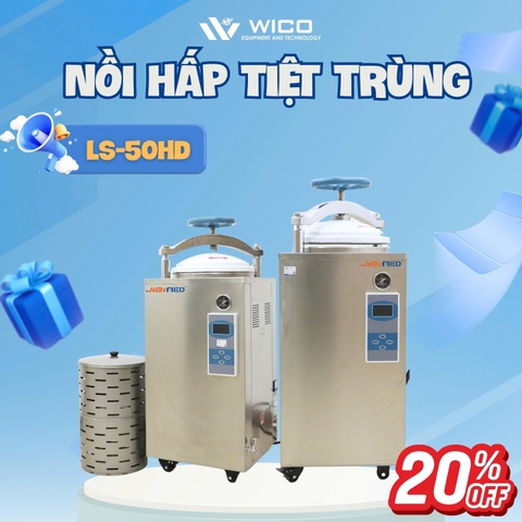 Nồi Hấp Tiệt Trùng 50 Lít Jibimed LS-50HD ⭐ Tự Động Hoàn Toàn