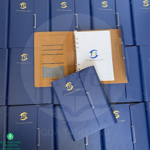 Quà Tặng Sổ Tay Bìa Da Dập Logo Sang Trọng – Ý Nghĩa