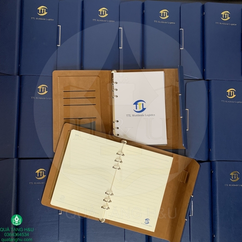 Quà Tặng Sổ Tay Bìa Da Dập Logo Sang Trọng – Ý Nghĩa