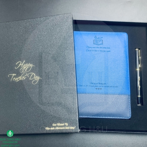 Bộ Quà Tặng Sổ Tay Và Bút Ký Khắc Theo Yêu Cầu – Món Quà Sang Trọng Và Ý Nghĩa Từ H&U