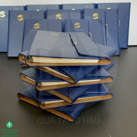 Quà Tặng Sổ Tay Bìa Da Dập Logo Sang Trọng – Ý Nghĩa
