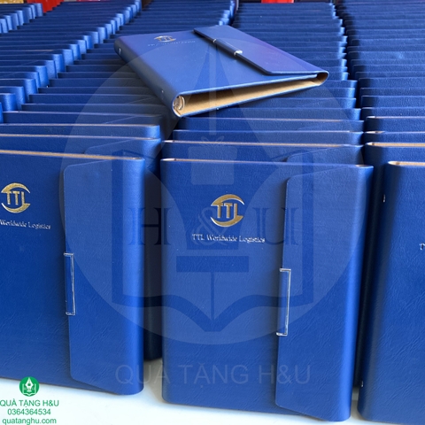 Quà Tặng Sổ Tay Bìa Da Dập Logo Sang Trọng – Ý Nghĩa