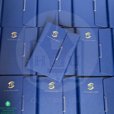 Quà Tặng Sổ Tay Bìa Da Dập Logo Sang Trọng – Ý Nghĩa