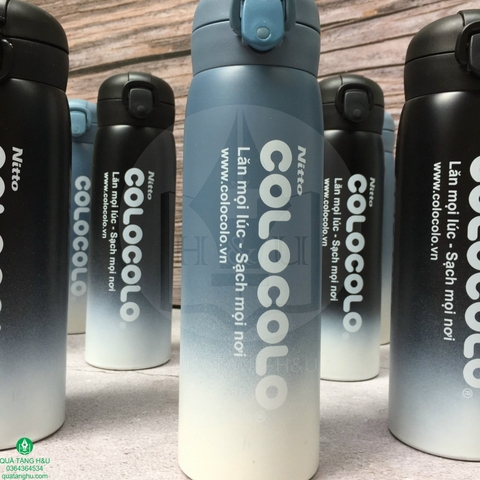 In Logo Lên Bình Giữ Nhiệt Làm Quà Tặng Theo Yêu Cầu - Khách hàng Colocolo