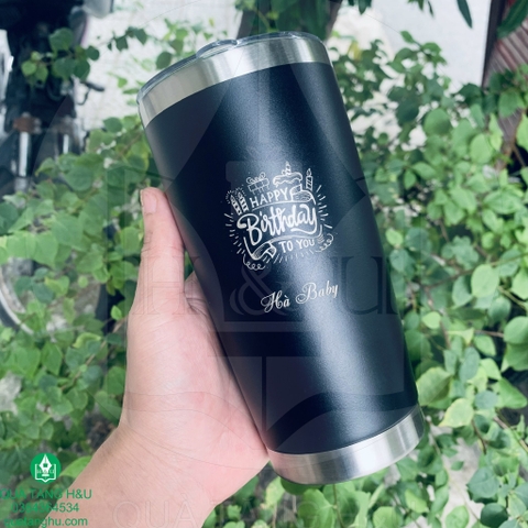 Ly Giữ Nhiệt 600ml – Khắc Phác Hoạ Cực Xinh, Món Quà Siêu Dễ Thương  Và Ý Nghĩa