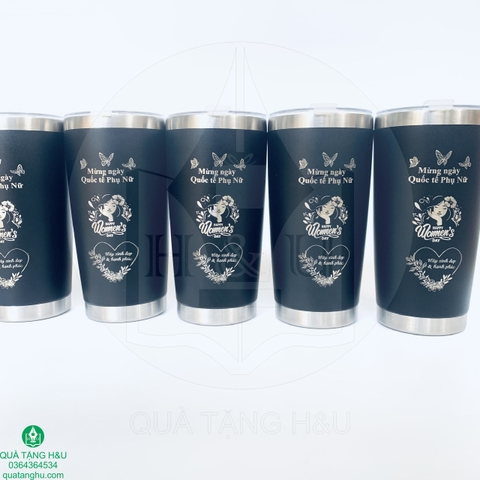 Quà Tặng Ngày Quốc Tế Phụ Nữ – Ly Giữ Nhiệt Khắc Tên Và Lời Chúc