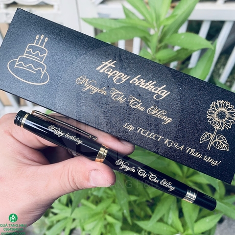 Quà Tặng Sinh Nhật – Bút Ký Khắc Tên Kèm Hộp Sang Trọng