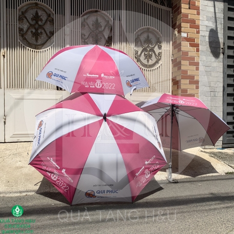 Sản Xuất Ô Dù Cầm Tay Cán Thẳng In Logo