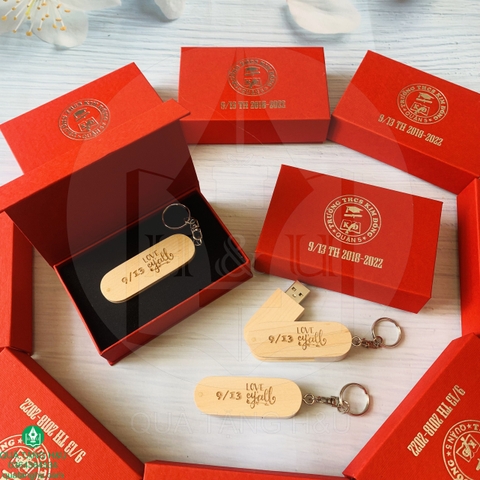 USB Gỗ In Khắc Logo Theo Yêu Cầu Đựng Trong Hộp Giấy Sang Trọng – Giải Pháp Quà Tặng Doanh Nghiệp Tại Đà Nẵng
