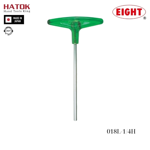 Lục giác chữ T hệ inch 1/4 loại tay dài EIGHT 018L-1/4H Nhật Bản