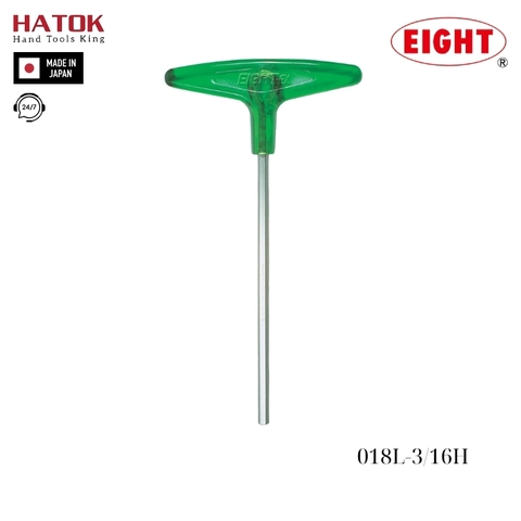 Lục giác chữ T hệ inch 3/16 loại dài EIGHT 018L-3/16H Nhật Bản