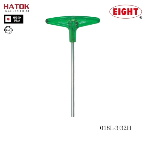 Lục giác chữ T hệ inch 3/32 loại dài EIGHT 018L-3/32H Nhật Bản