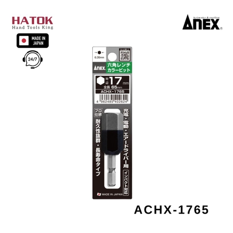 Mũi vít đầu lục giác 17mm ANEX ACHX-1765 Nhật Bản