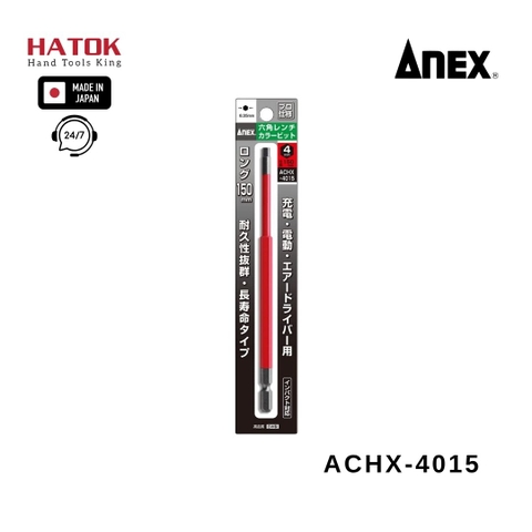 Mũi vít lục giác 4mm ANEX ACHX-4015 Nhật