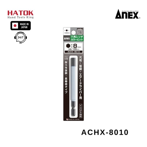 Mũi vít đầu lục giác ANEX ACHX-8010 Nhật Bản