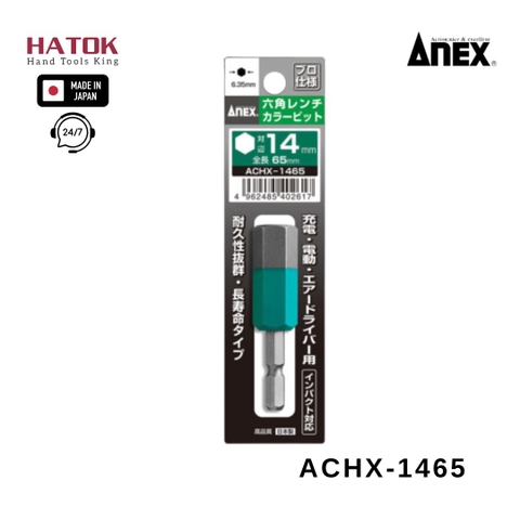 Mũi vít đầu lục giác 14mm ANEX ACHX-1465 Nhật Bản