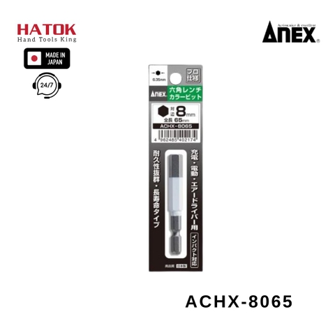 Mũi vít đầu lục giác ANEX ACHX-8065 Nhật Bản