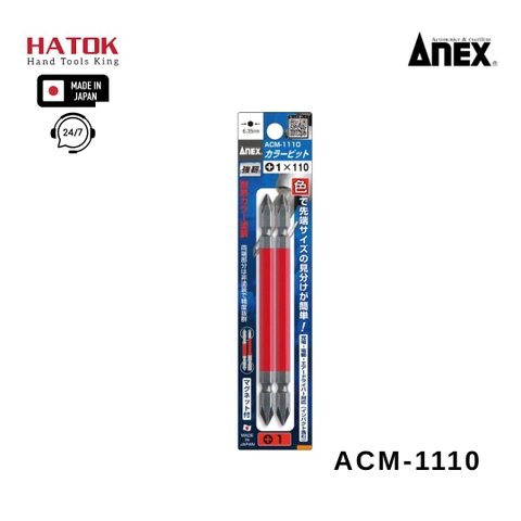 Vỉ 2 mũi vít 2 đầu ANEX ACM-1110 Nhật Bản