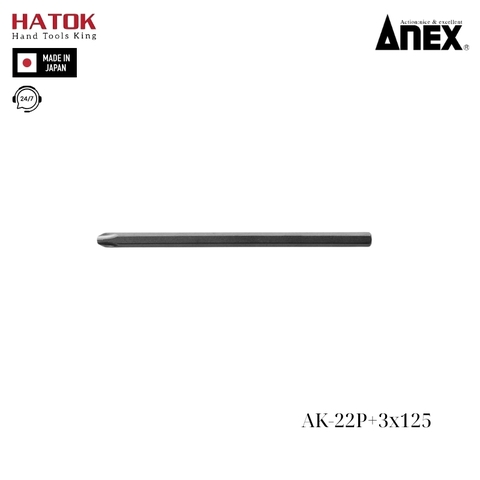 Mũi vít đóng Anex AK-22P+3x125 Nhật Bản
