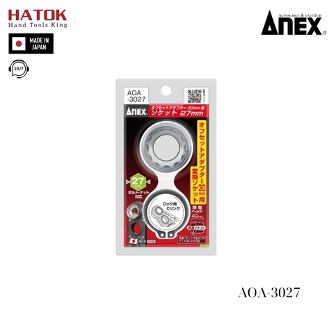 Đầu tuýp vặn ốc 27mm Anex AOA-3027 Nhật Bản