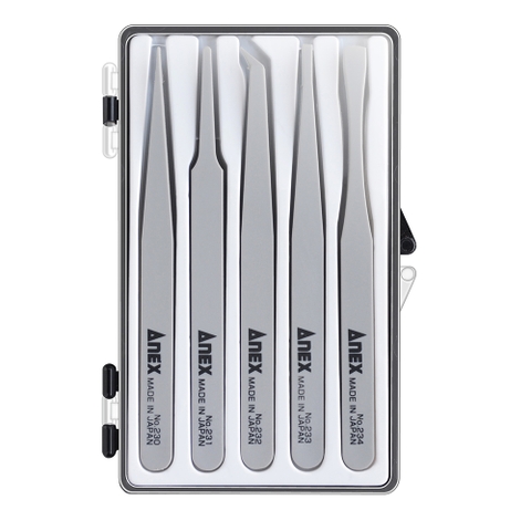 Bộ nhíp bằng nhựa 5 chi tiết Anex No.230-5S Nhật Bản