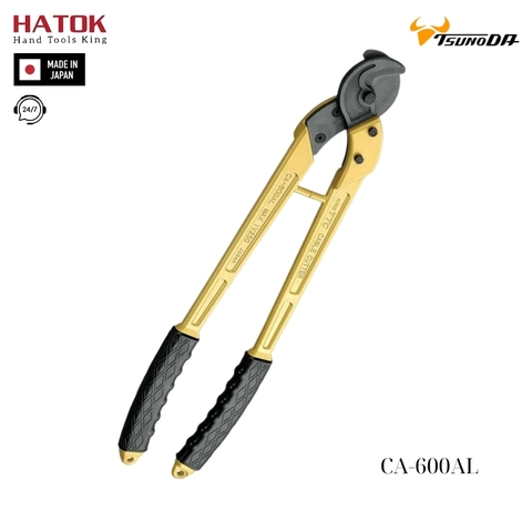 Kìm cắt cáp tay cầm bằng nhôm nhẹ Tsunoda CA-600AL Nhật Bản