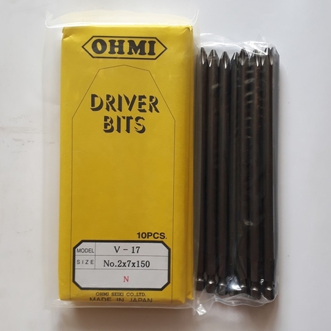Đầu vặn ốc vít OHMI V-17 No.2x7x150N