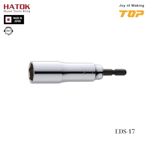 Đầu khẩu vặn ốc chuôi lục giác TOP KOGYO EDS-17 Nhật Bản