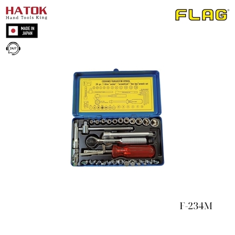 Đầu khẩu 6 cạnh 1/4 FLAG F-234M Nhật Bản