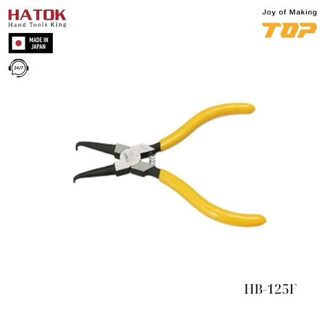 Kìm bóp phe mũi cong TOP KOGYO HB-125F Nhật Bản