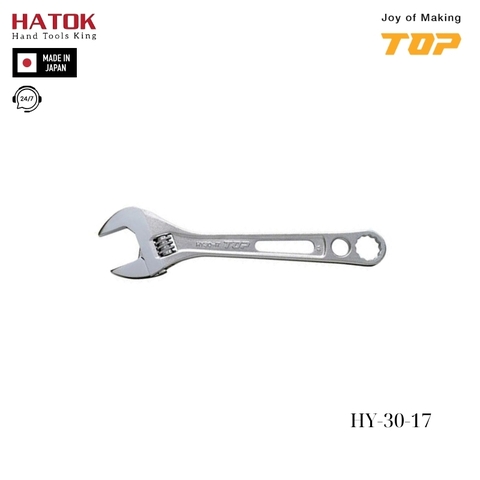 Mỏ lết miệng rộng chuôi vặn 17mm Top Kogyo HY-30-17 Nhật Bản