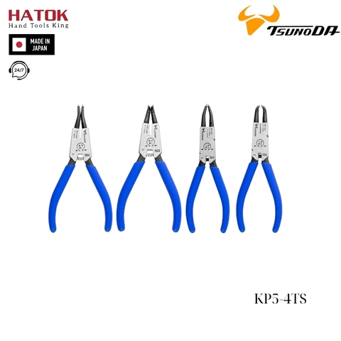 Bộ 4 cây kìm phe 5 inch Tsunoda KP5-4TS Nhật Bản