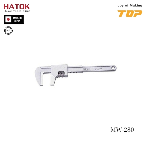 Mỏ lết vặn ống không răng TOP KOGYO MW-280 Nhật Bản