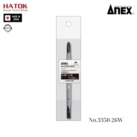 Mũi vít 2 đầu Anex No.3350-26W Nhật Bản