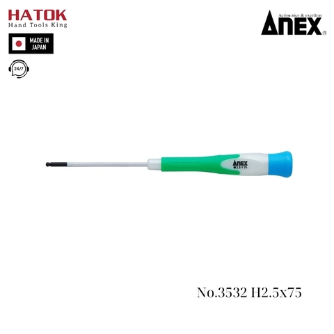 Tô vít lục giác mini Anex No.3532 H2.5 x 75 Nhật Bản