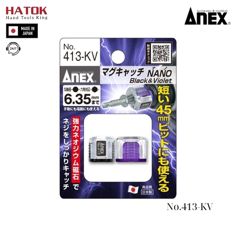 Vỉ 2 nam châm trợ lực siêu nhỏ Anex No.413-KV Nhật Bản