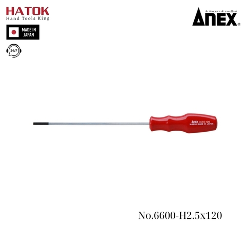 Tô vít lục giác Anex No.6600-H2.5x120 Nhật Bản