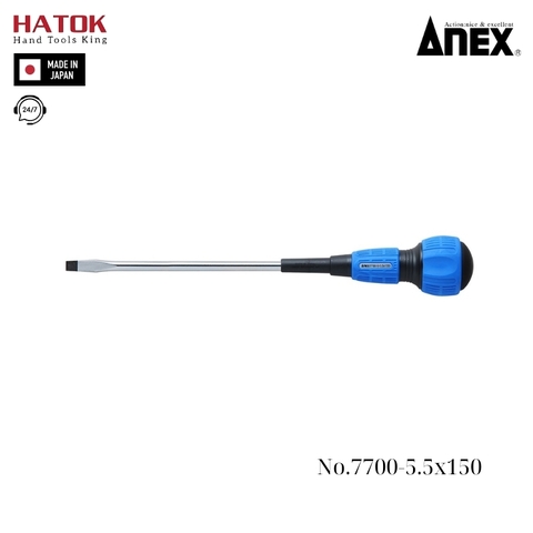 Tô vít 2 cạnh có từ tính Anex No.7700-5.5x150 Nhật Bản