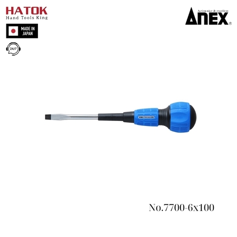 Tô vít 2 cạnh có từ tính Anex No.7700-6x100 Nhật Bản