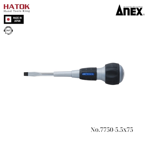 Tô vít đóng 2 cạnh Anex No.7750-5.5x75 Nhật Bản