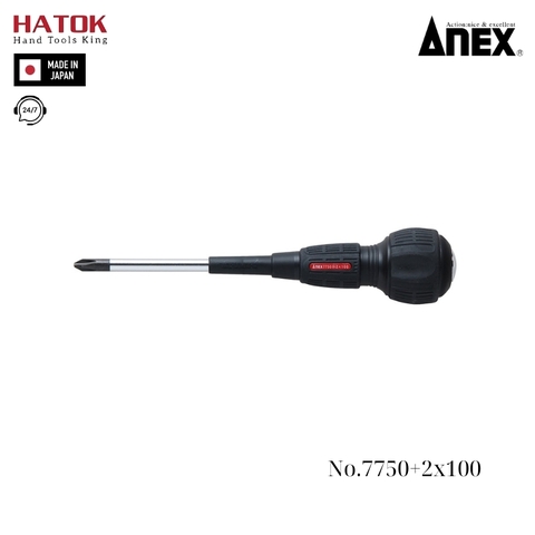 Tô vít đóng 4 cạnh Anex No.7750+2x100 Nhật Bản